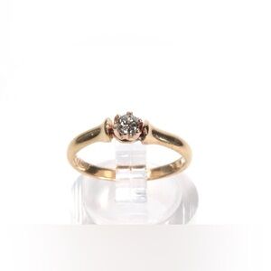 Antique Tiffany & Co. 18K Yellow Gold Diamond Engagement Ring